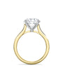 Classic Brilliant Diamond Yellow Gold Engagement Ring