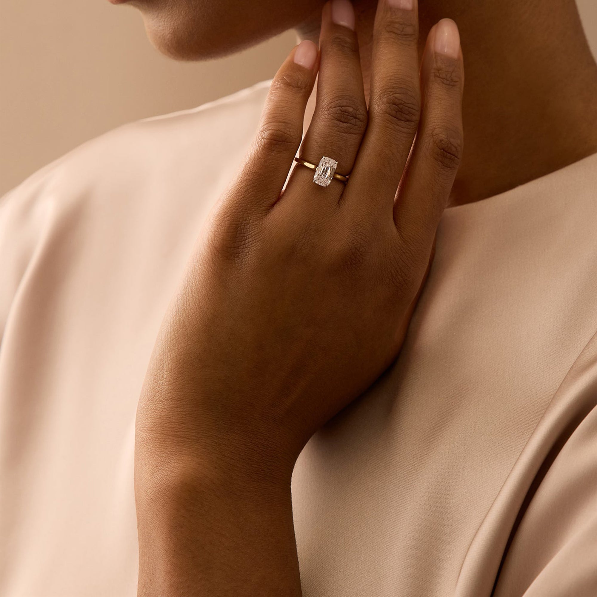 Harmony Ashoka Yellow Gold Diamond Engagement Ring