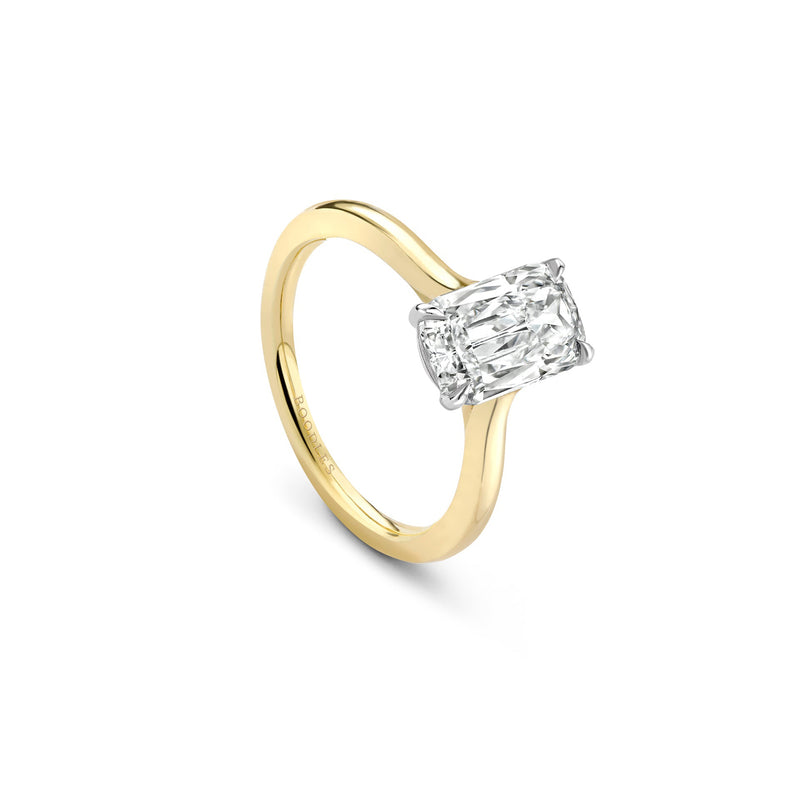 Harmony Ashoka Yellow Gold Diamond Engagement Ring