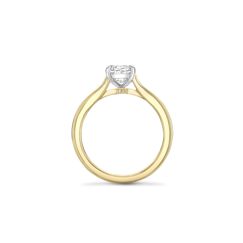 Harmony Ashoka Yellow Gold Diamond Engagement Ring