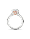 Classic Split Shoulder Platinum Diamond Ring
