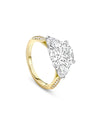 Petal Diamond Yellow Gold Engagement Ring