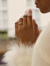 Ashoka and Pink Diamond Platinum Eternity Ring