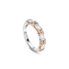 Ashoka and Pink Diamond Platinum Eternity Ring