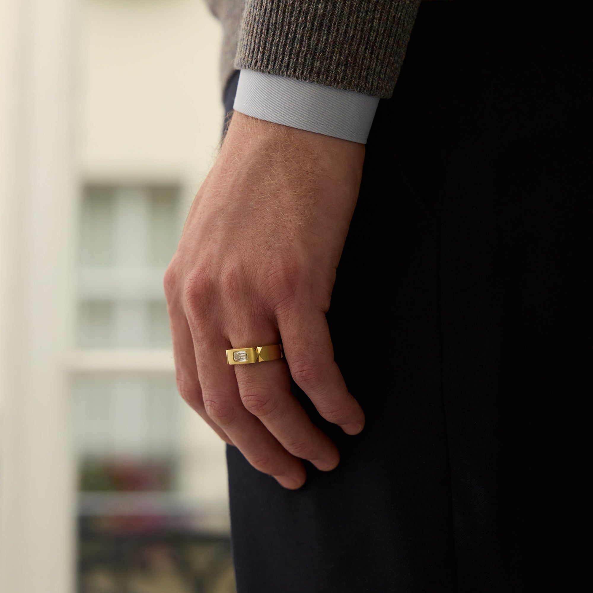 Jazz Ashoka Yellow Gold Ring