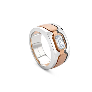 Manhattan Ashoka White and Rose Gold Ring