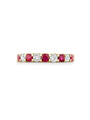 Classic Ruby and Diamond Yellow Gold Eternity Ring