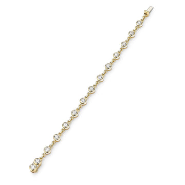 Florentine Brilliant Diamond Yellow Gold Bracelet