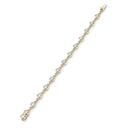 Florentine Brilliant Diamond Yellow Gold Bracelet
