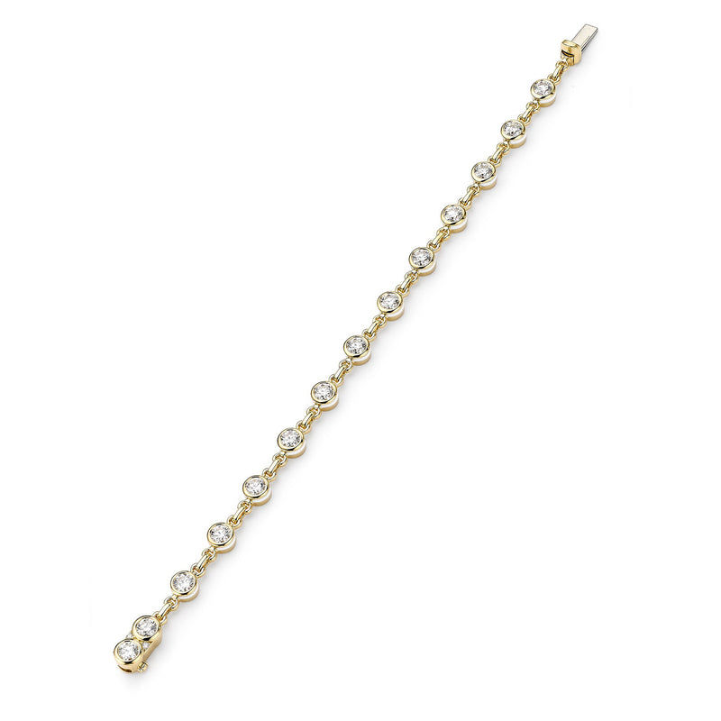 Florentine Brilliant Diamond Yellow Gold Bracelet