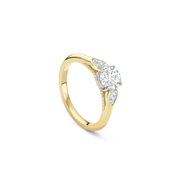 Trilogy Cupid Yellow Gold Diamond Engagement Ring
