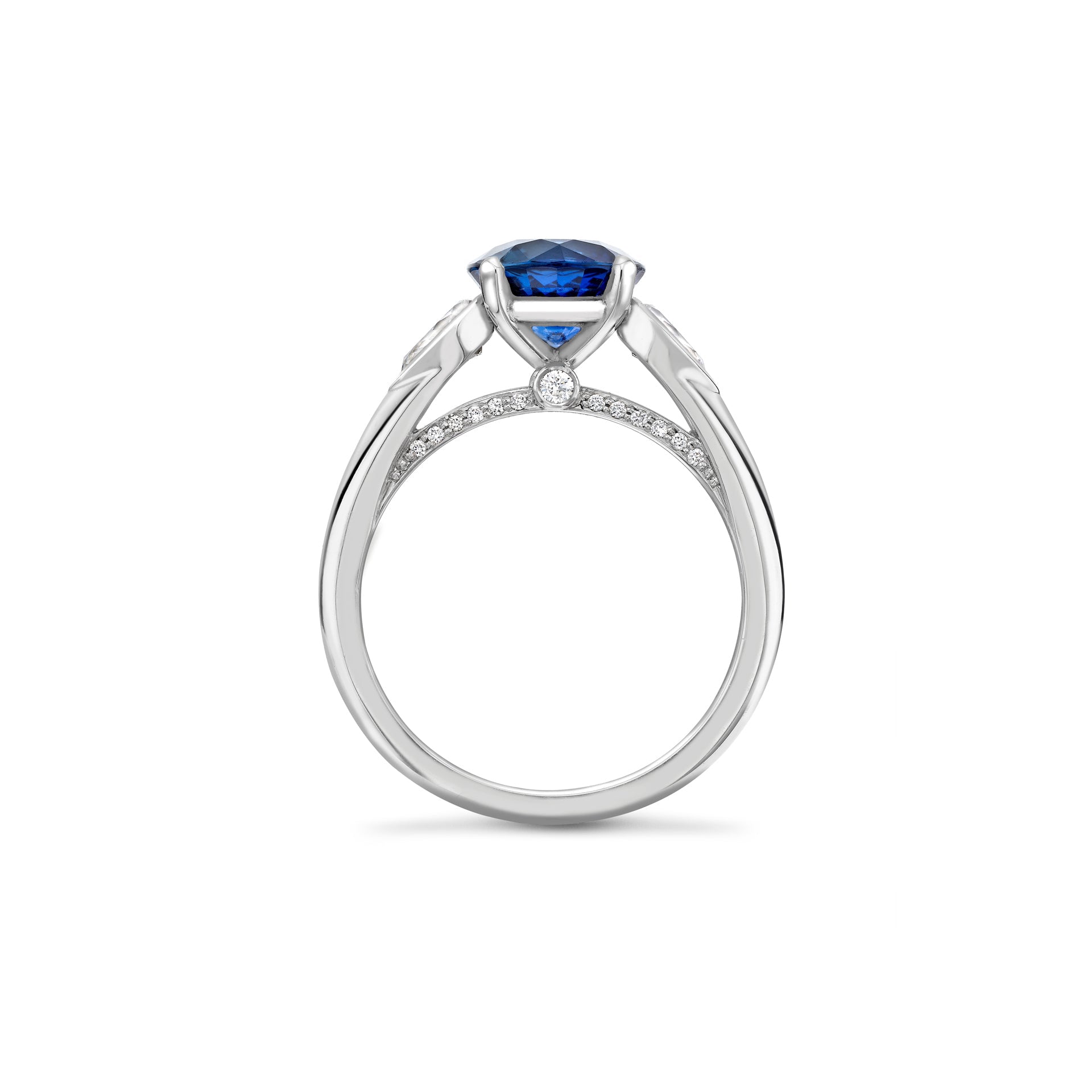 Trilogy Cupid Sapphire Platinum Ring | Boodles