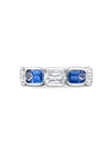 Classic Ashoka Sapphire Diamond Ring