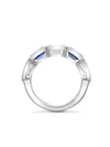 Classic Ashoka Sapphire Diamond Ring