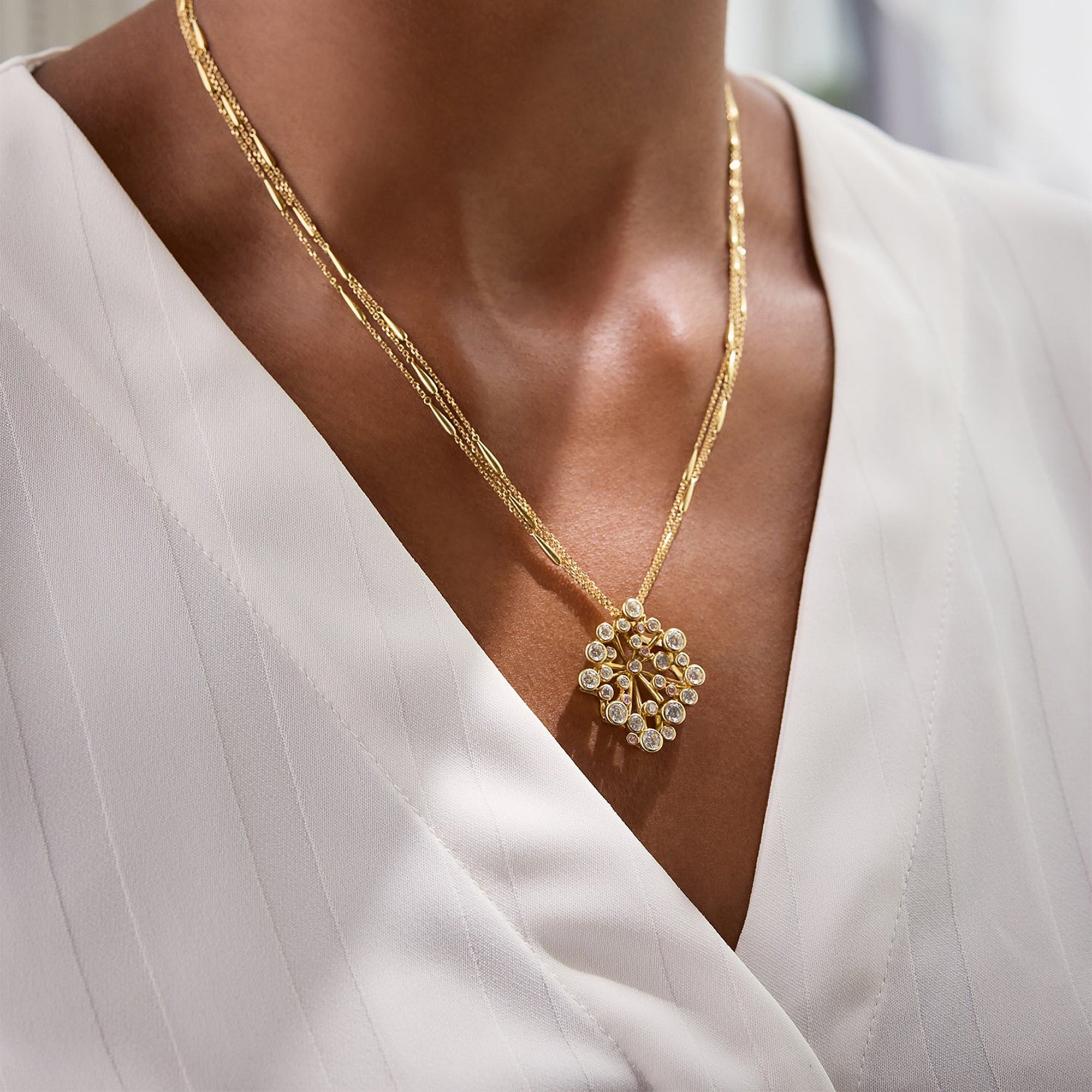 Raindance Chelsea Large Yellow Gold Diamond Pendant