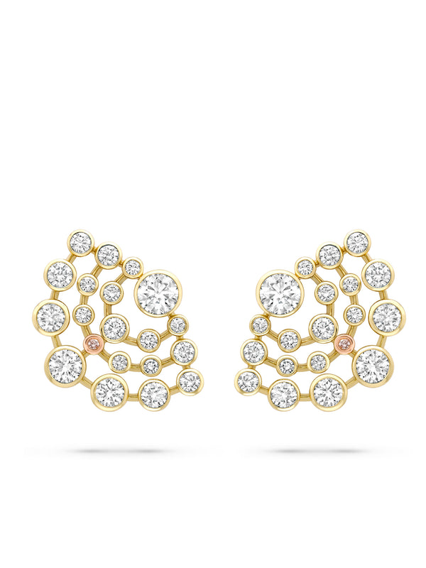 Raindance Chelsea Yellow Gold Diamond Earrings