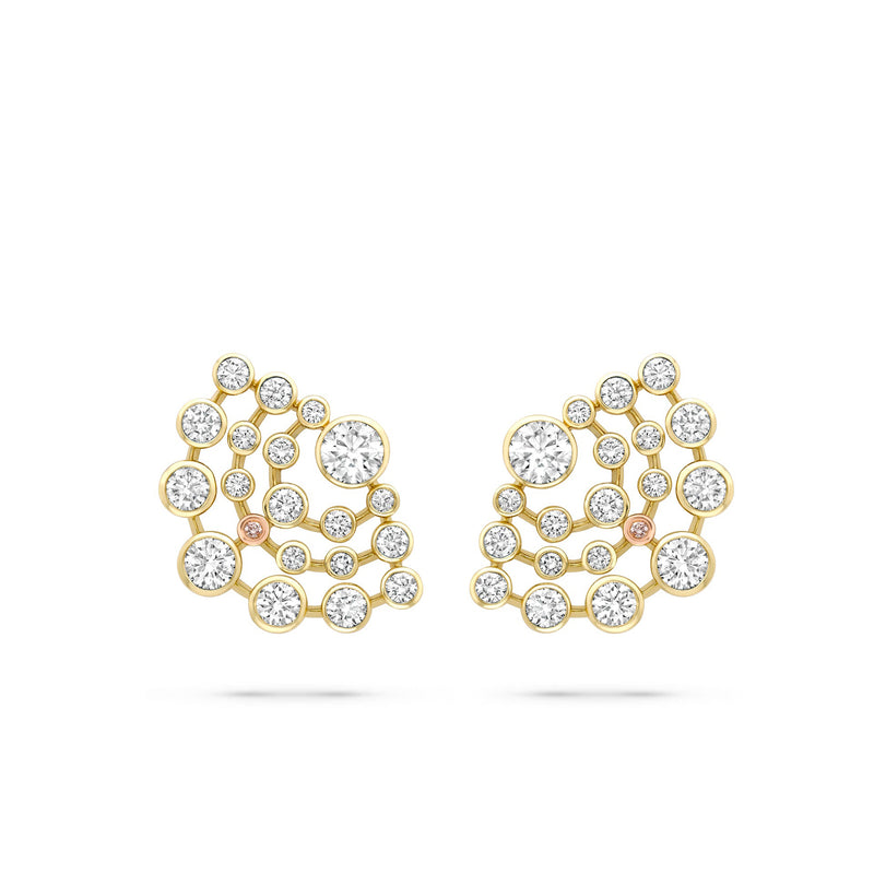 Raindance Chelsea Yellow Gold Diamond Earrings