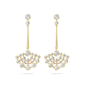 Raindance Chelsea Yellow Gold Diamond Drop Earrings