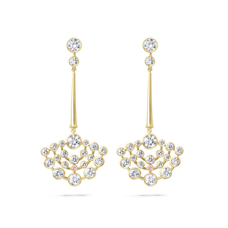 Raindance Chelsea Yellow Gold Diamond Drop Earrings