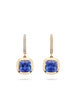 Florentine Dolce Vita Cushion Tanzanite Earrings