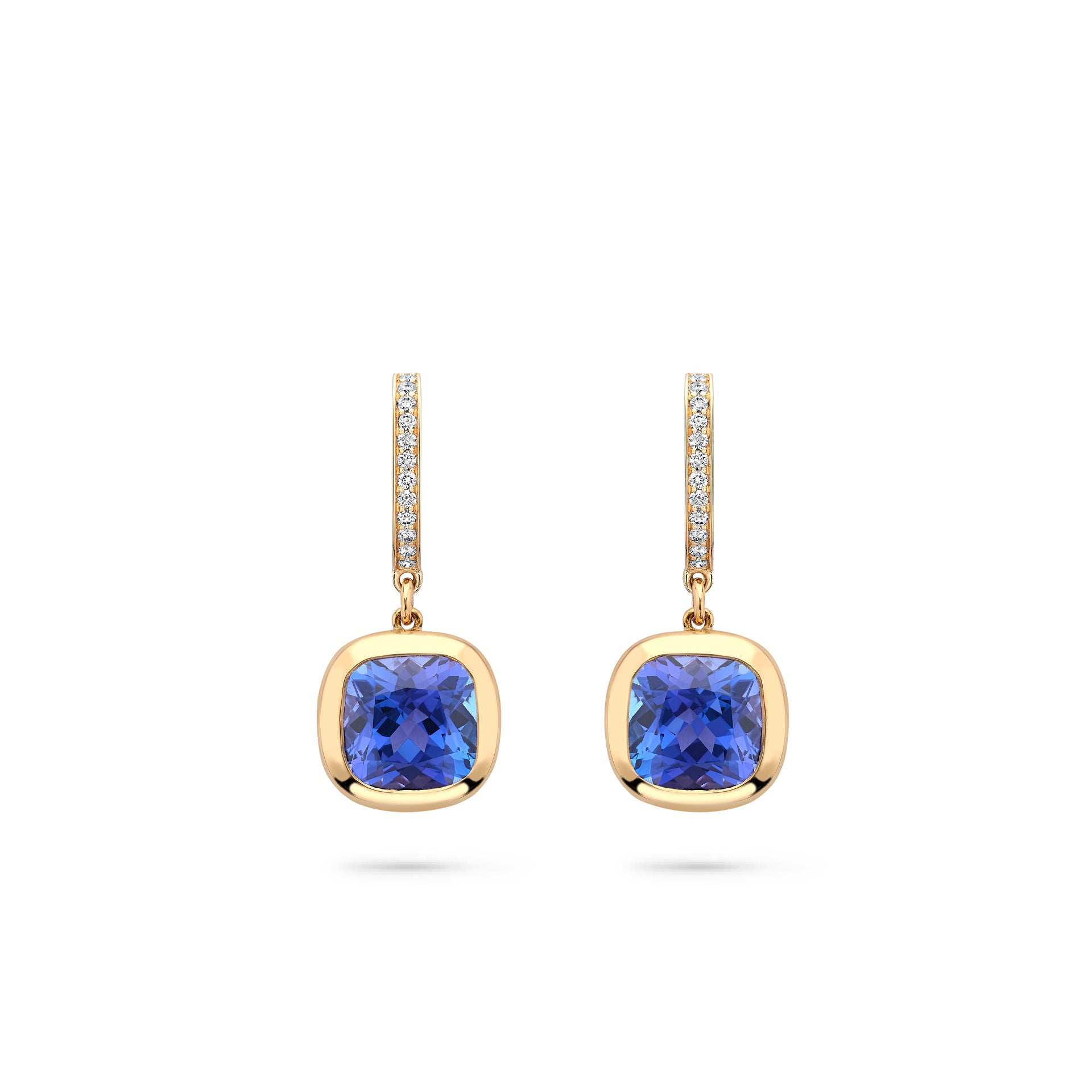Florentine Dolce Vita Cushion Tanzanite Earrings