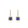 Florentine Dolce Vita Cushion Tanzanite Earrings