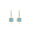Florentine Dolce Vita Cushion Aquamarine Earrings