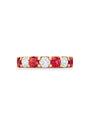 Classic Medium Ruby Diamond Yellow Gold Eternity Ring