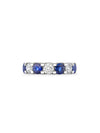 Classic Evermore Medium Sapphire Diamond Eternity Ring