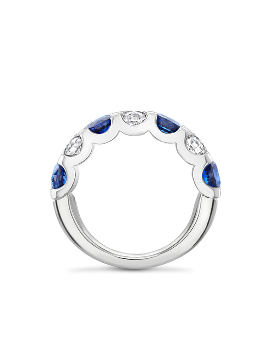 Classic Evermore Medium Sapphire Diamond Eternity Ring