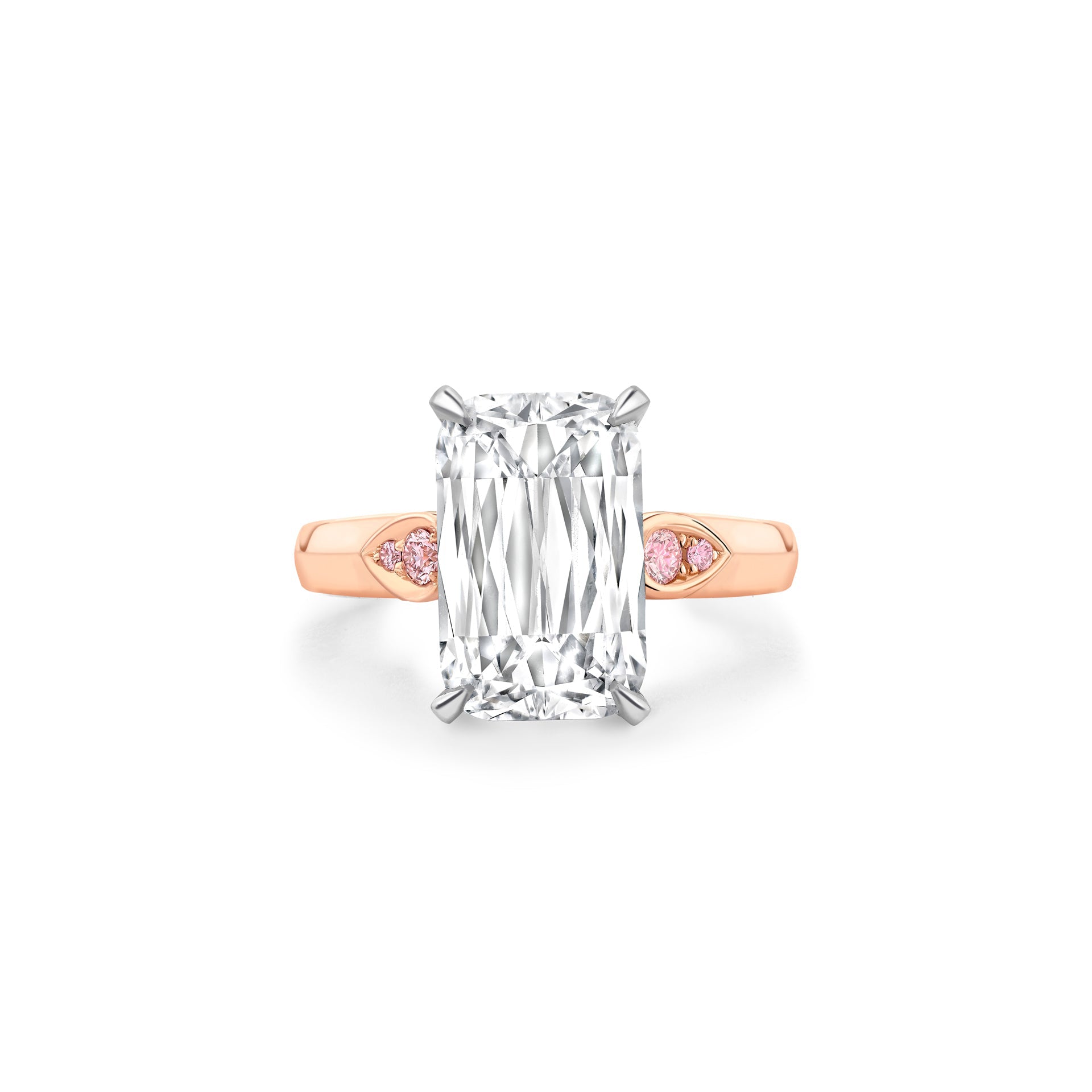 Cupid Ashoka Diamond Rose Gold Ring