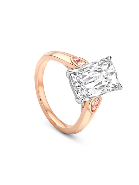 Cupid Ashoka Diamond Rose Gold Ring