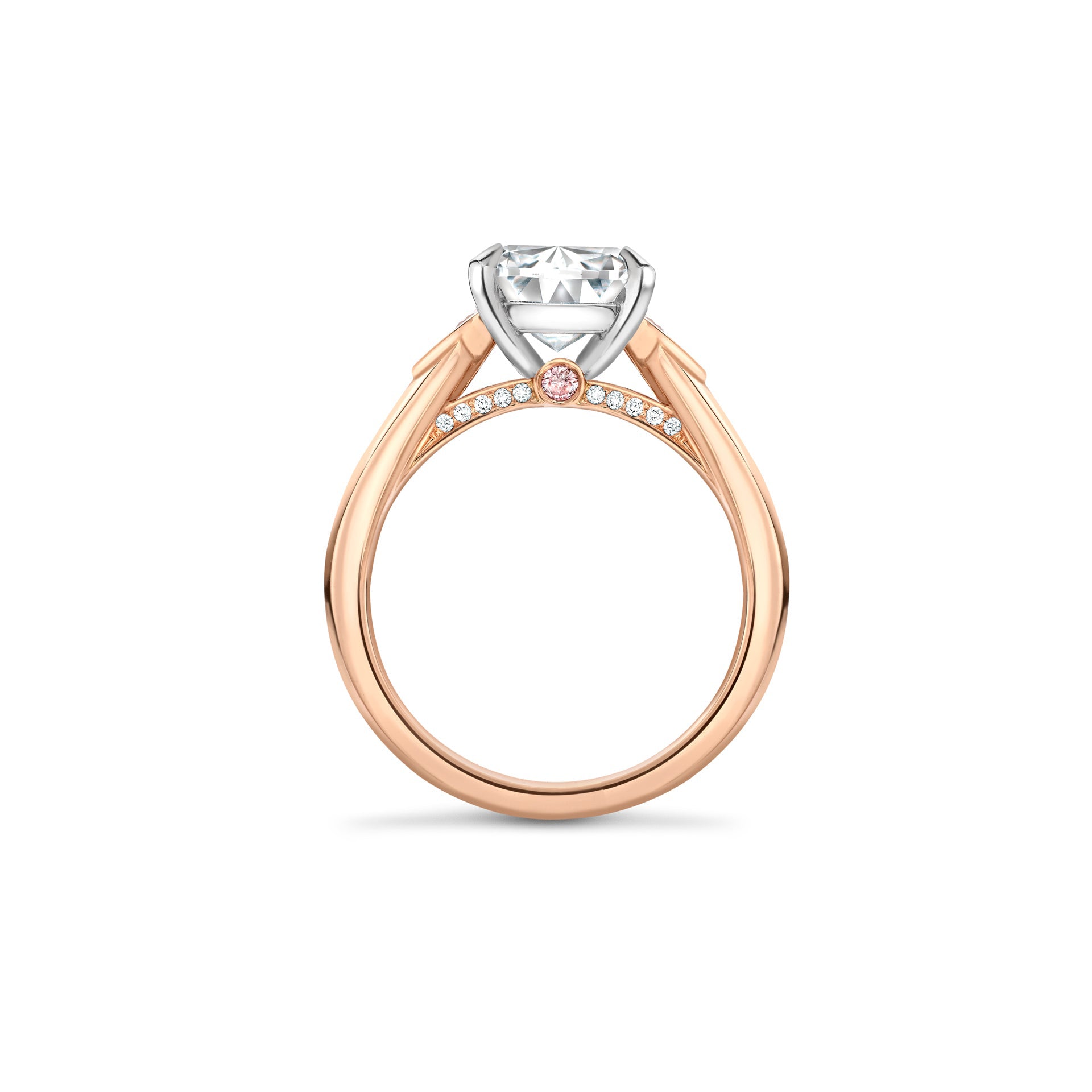 Cupid Ashoka Diamond Rose Gold Ring