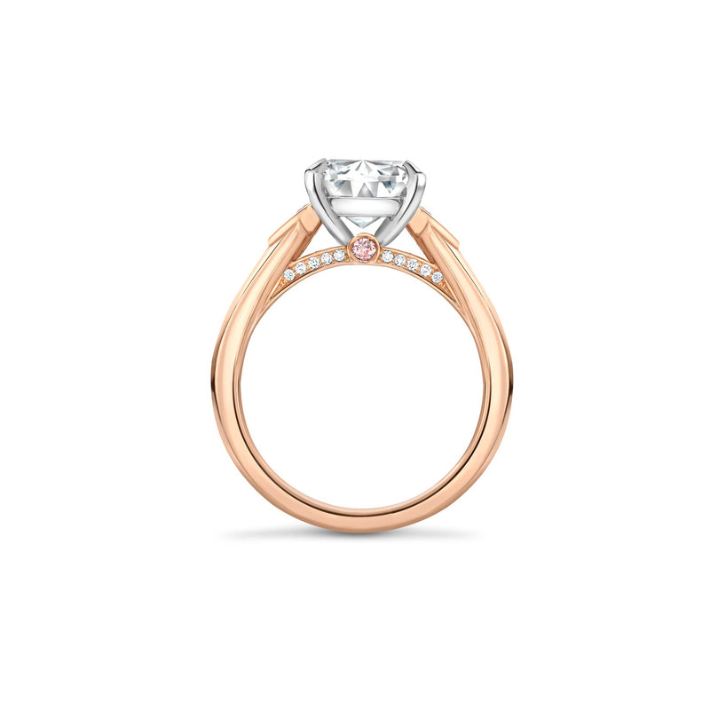 Cupid Ashoka Diamond Rose Gold Ring