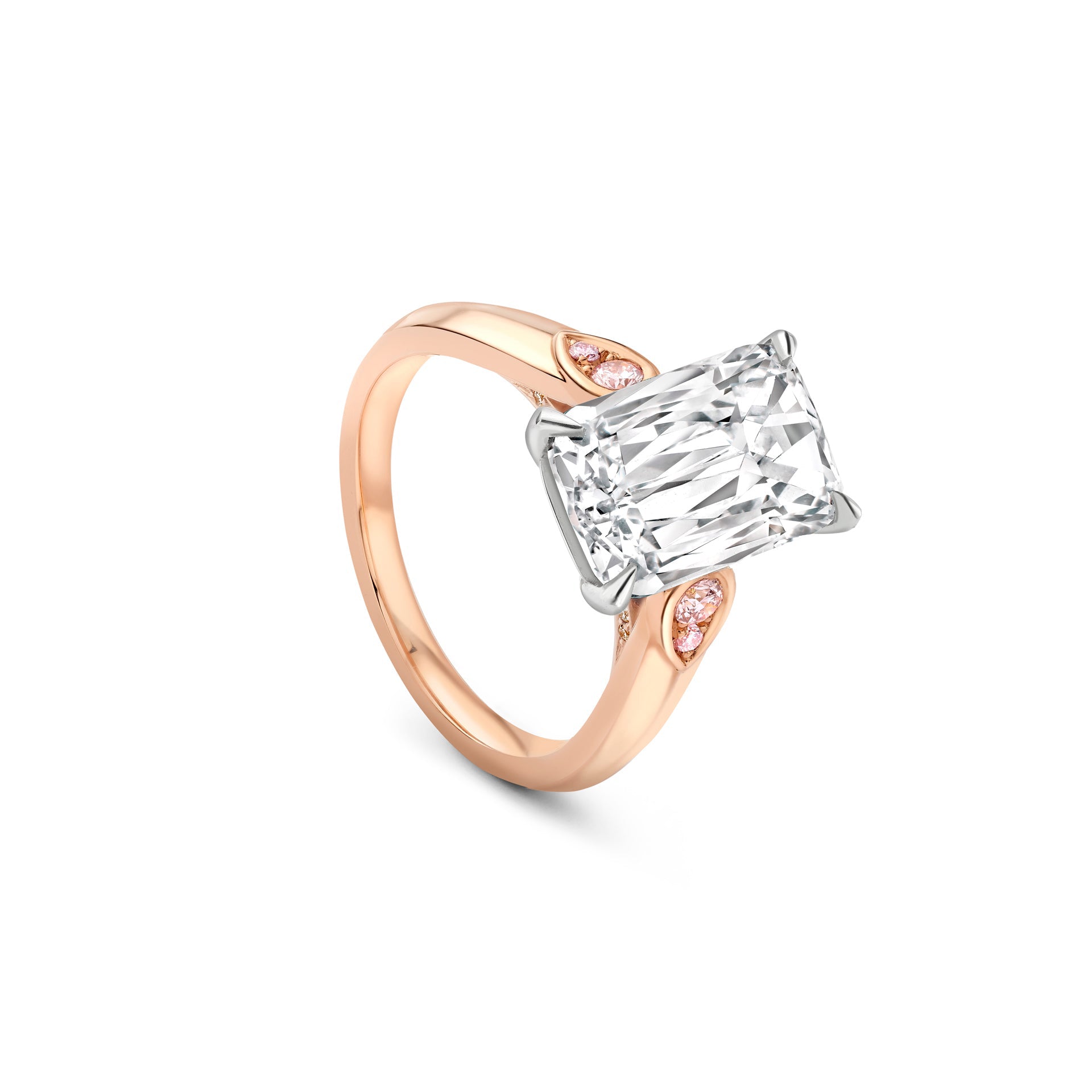 Cupid Ashoka Diamond Rose Gold Ring