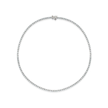 Classic Line Diamond Platinum Necklace