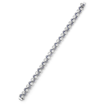 Over the Moon Platinum Diamond Bracelet