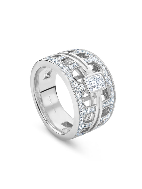 The National Gallery Perspective Platinum Ring