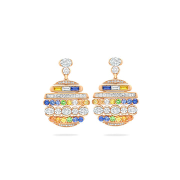 The National Gallery Play of Light Rose Gold Drop Earrings