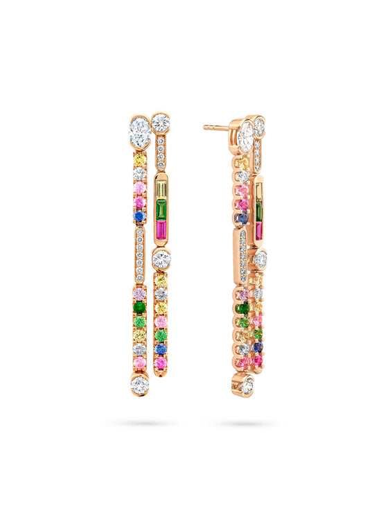 The National Gallery Play of Light Rose Gold Diamond Earrings