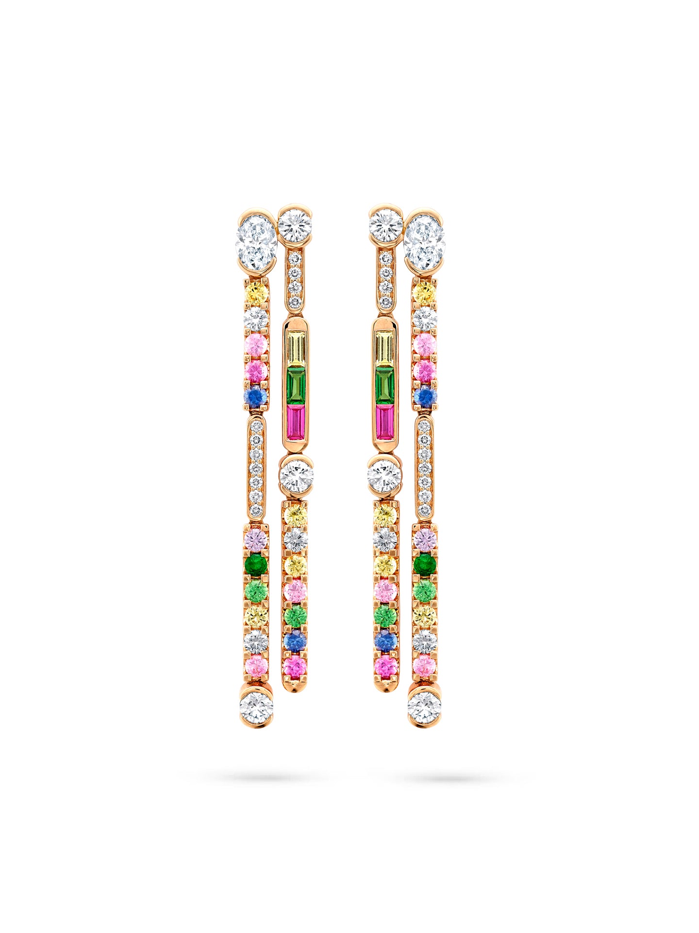 The National Gallery Play of Light Rose Gold Diamond Earrings