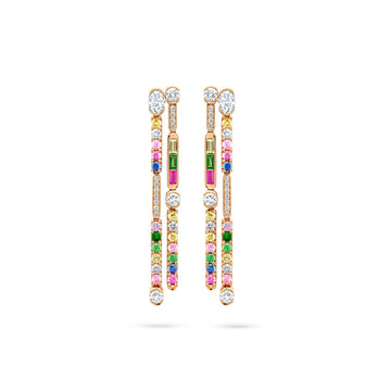 The National Gallery Play of Light Rose Gold Diamond Earrings