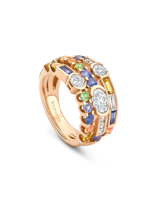 Boodles x The National Gallery Play of Light Rose Gold Ring | Boodles