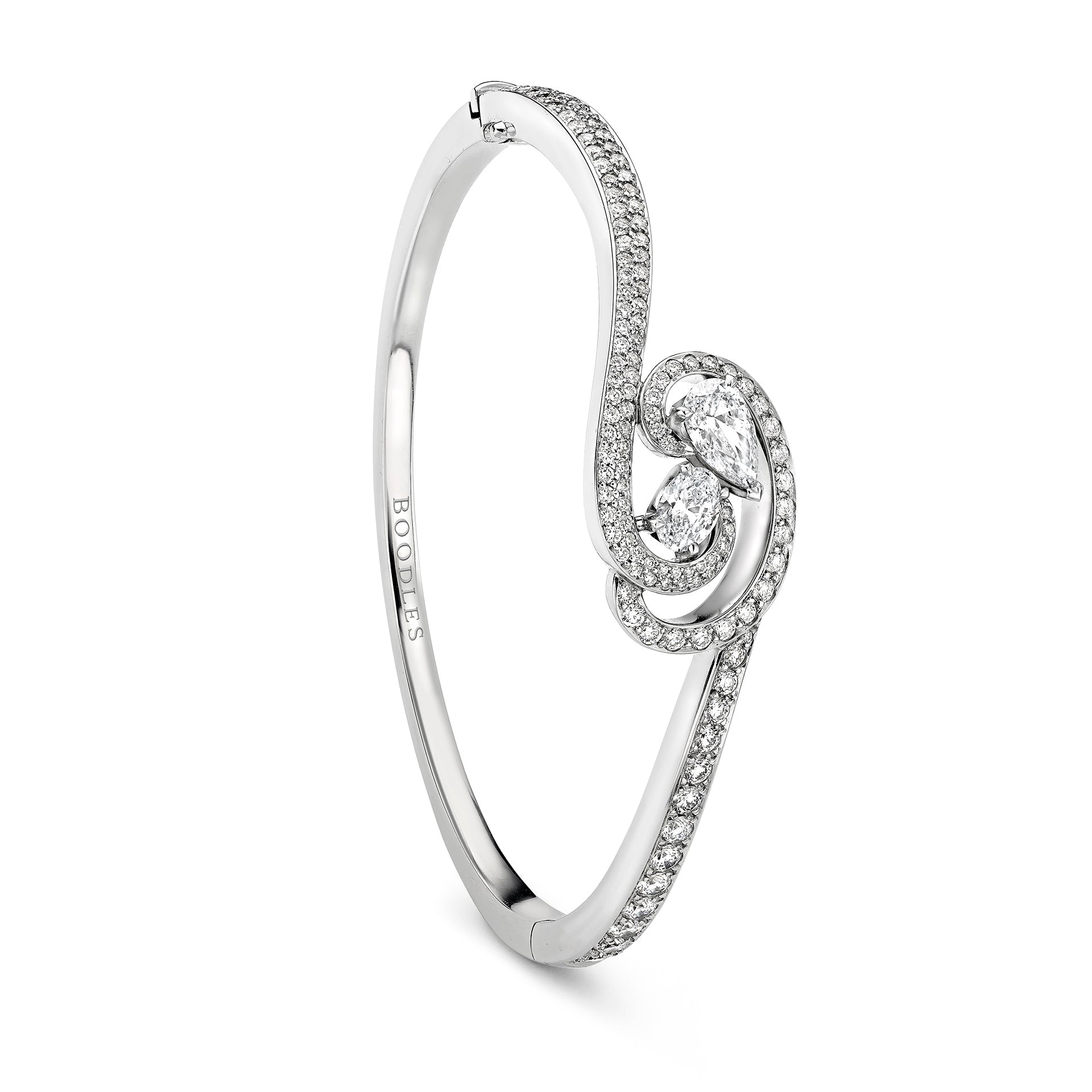 Boodles x The National Gallery Motherhood Platinum Bangle | Boodles