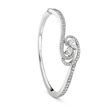 Boodles x The National Gallery Motherhood Platinum Bangle | Boodles