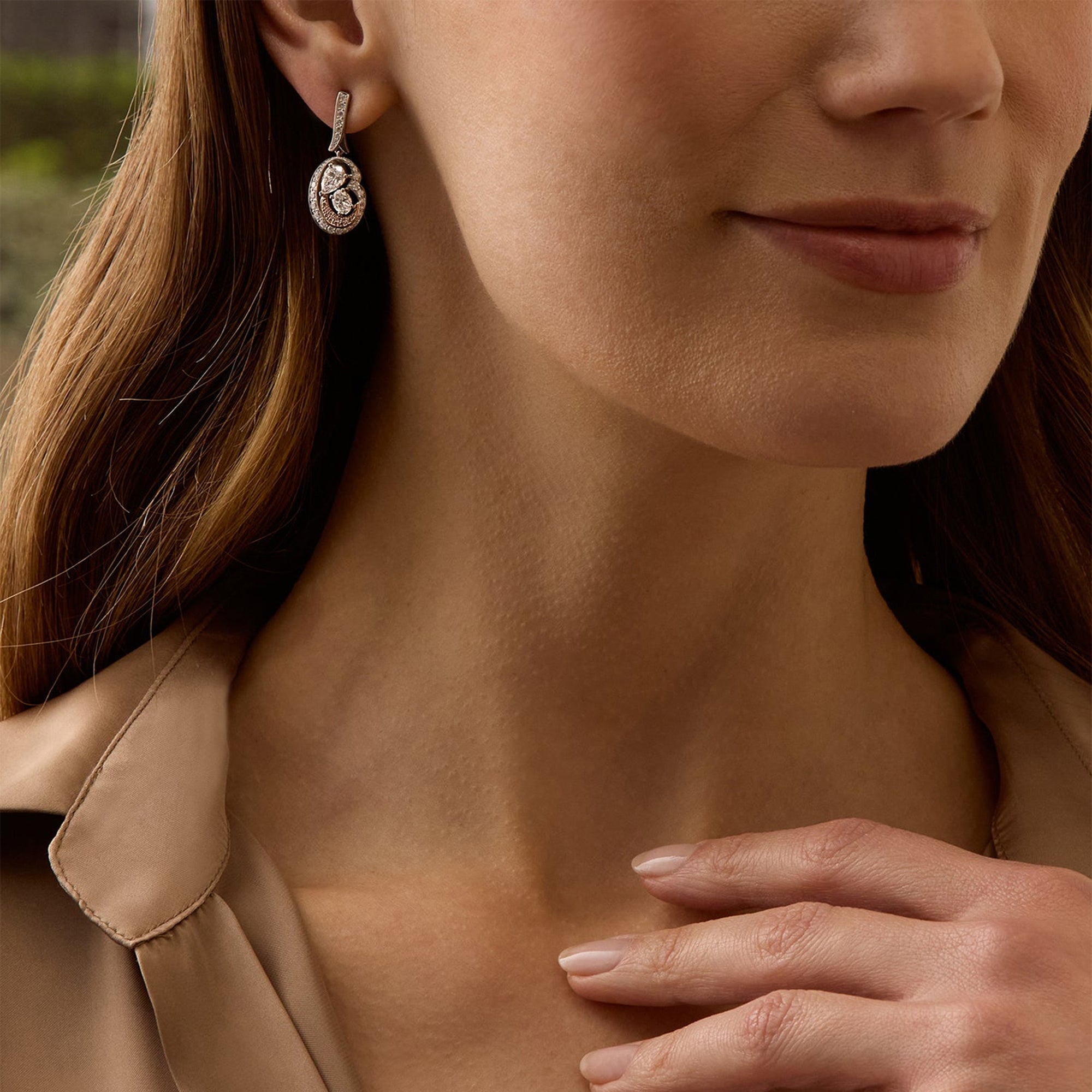 Boodles x The National Gallery Motherhood Earrings | Boodles
