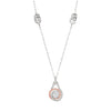Monaco Pink and White Diamond Pendant