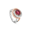 Monaco Oval Ruby and Pink Diamond Ring