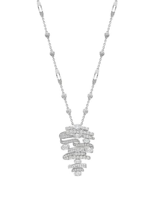 The National Gallery Play of Light Large Platinum Pendant