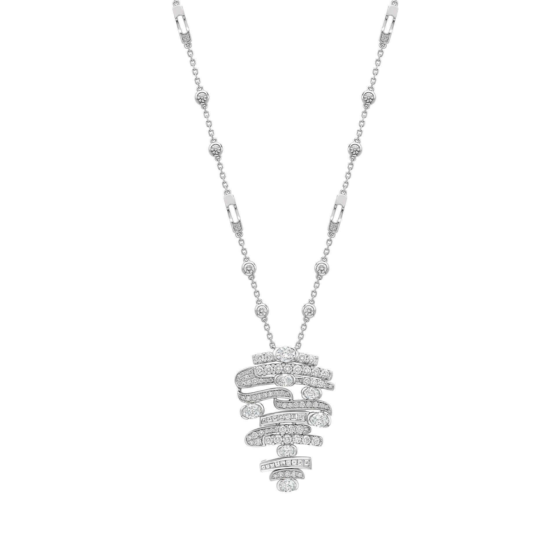 The National Gallery Play of Light Large Platinum Pendant